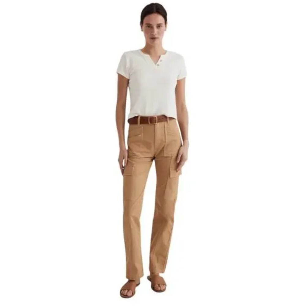 Madewell '90s Straight Cargo High Rise Khaki Tan NWT Size 23